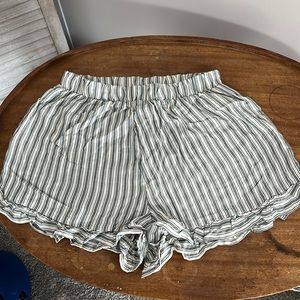 American eagle blue and cream stripe short